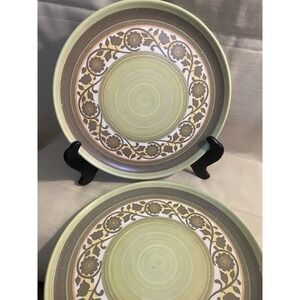 Vintage Lenox Ware Melamine Dinner Plate 10" Plastic MCM Retro Kitchen Set of 2